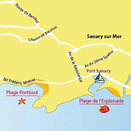 Fleur De Mai Lägenhet Sanary-sur-Mer